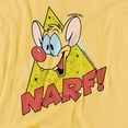 thumbnail image 2 of Pinky and The Brain Narf Women's T Shirt, Banana, X-Large, 2 of 6