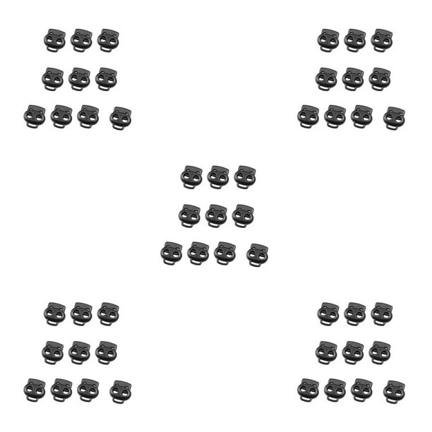 Eigraketly 10 Pieces Plastic Cord Locks Multifunctional Stop Reusable Lightweight Crafts Toggle Stopper Stability Outdoor Fastener Type2