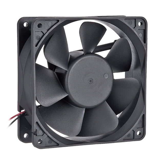 Ventilador de enfriamiento DC sin escobillas Unique Bargains #0313 120mm x 120mm x 38mm 24V
