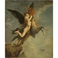 thumbnail image 2 of Gustave Moreau 12x14 Gold Ornate Wood Frame and Double Matted Museum Art Print Titled - The Chimera (1867), 2 of 4