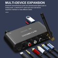 thumbnail image 5 of A4 Receptor de Audio Inalámbrico Bluetooth 5.1 con , Conector de 3,5 mm, Decodificación /AAC para TV, Coche, 5 of 5
