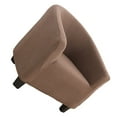 thumbnail image 1 of Funda de sofá Injueey Spandex color sólido para sillones decoración del hogar cafe ligero, 1 of 6