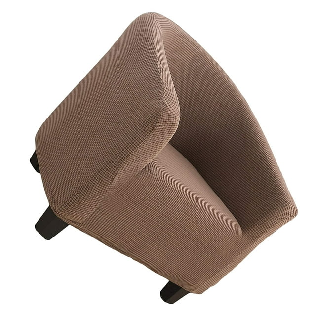 Funda de sofá Injueey Spandex color sólido para sillones decoración del hogar cafe ligero