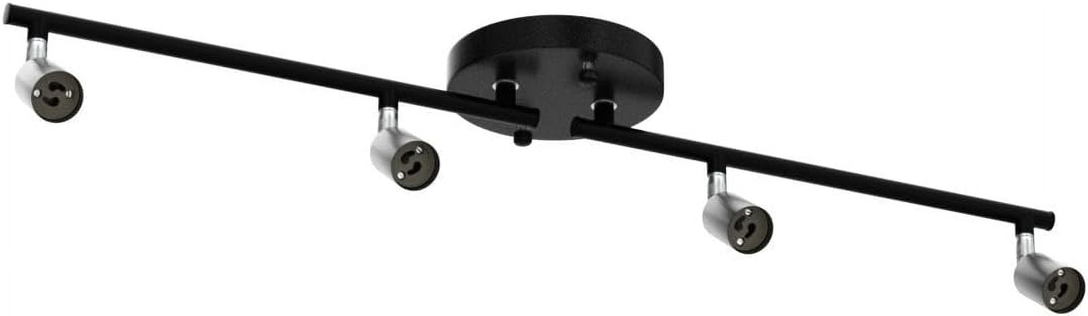Kit, 4 Head Foldable Ceiling Spot Light with GU10 Socket for Kitchen Hallyway Bedroom Fixture Directional Accent Lamp