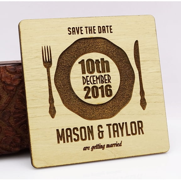 Personalized Wedding Magnets 20 Rustic Wedding Save The Date Cards Favors With Envelopes