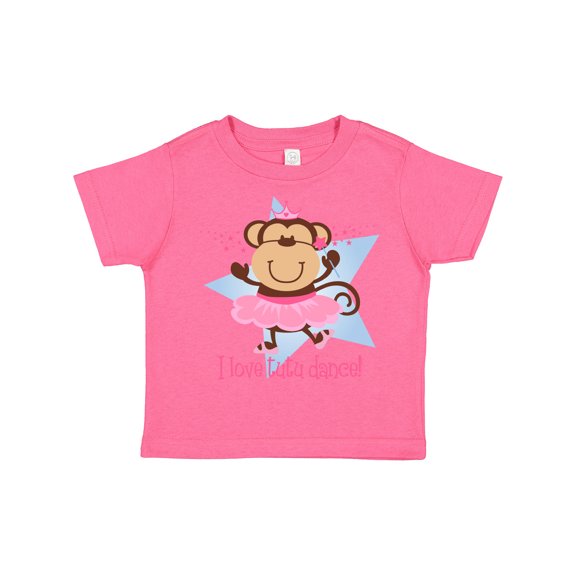 Inktastic Monkey Love Tutu Dance Girls Toddler T-Shirt