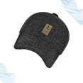 thumbnail image 3 of Mutmorningal Fashion Baseball Men's Cotton Hat Winter Sun Block Hat Outdoor Sports for Men Riding Black, 3 of 10