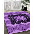 thumbnail image 3 of Ahgly Company Machine Washable Indoor Rectangle Transitional Heliotrope Purple Area Rugs, 2' x 5', 3 of 7