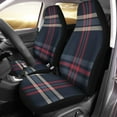 thumbnail image 1 of POGLIP Set of 2 Car Seat Covers Blue Pattern Tartan Plaid Red Check Christmas Scottish Universal Auto Front Seats Protector Fits for Car,SUV Sedan,Truck, 1 of 5