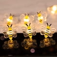 thumbnail image 6 of JZCHUNTOY Bee String Lights 3.3 Feet 10 Lights with 2AA Constant On Battery Box, Battery Not Included for Indoor Outdoor Home Garden Party Festival Decoration, 6 of 6