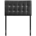 thumbnail image 2 of Lily Twin Upholstered Vinyl Headboard - Black, 2 of 4