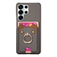 thumbnail image 2 of Funda FOXDOCK para Samsung Galaxy S26 Ultra billetera, soporte ajustable y diseño seguro-gris plateado, 2 of 6