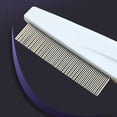 thumbnail image 6 of Aruwei 2Pcs Pet Flea Comb Stainless Steel Tear Stain Removal Grooming Brush for Dogs and Puppies, 6 of 6