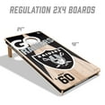 thumbnail image 3 of YouTheFan NFL Las Vegas Raiders 2' x 4' Cornhole Game, 3 of 6