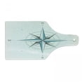 thumbnail image 1 of Compass Cutting Board, Antique Wind Rose Diagram for Cardinal Directions Axis of Earth Illustration, Tempered Glass Cutting and Serving Board, Wine Bottle Shape, Teal and Dimgray, by Ambesonne, 1 of 1