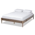thumbnail image 1 of Baxton Studio Cielle Mid-Century Wood Platform Full Bed in Weathered Gray, 1 of 9