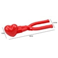 thumbnail image 5 of Clip para Bolas Nieve Con Forma Amor para Molde Arena para Nieve Invierno Al Azar (rojo), 5 of 5