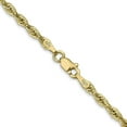 thumbnail image 3 of 10k Yellow Gold 3mm Semi-Solid Rope Chain - 16", 3 of 8