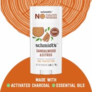 (Pack Of 6) SCHMIDTS Deodorant Citrus & Sandalwood 2.65 Oz