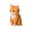 D, variant on Dserhfy Cat Ornament Resin Statue Handmade Realistic Cat Figurine Home Office Desktop Living Room Decoration
