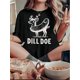 thumbnail image 1 of Camiseta informal de manga corta y cuello redondo para mujer con estampado de ciervos eneldo, estampado animal de moda, tejido de punto de algodón, cómoda camiseta de verano para todas las estaciones,, 1 of 6