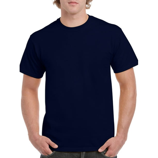 Gildan Adult Cotton Short Sleeve Blue Crew T-Shirt - Walmart.com