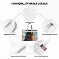 thumbnail image 5 of Cauagu Colorful Cloud Shepherd Dog Pattern Canvas Tote File Bag, Zipper Tote Bag Business Briefcase Document Bag with Handle A4 File Organizer Laptop Bag for Travel and Work, 5 of 8