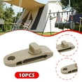 thumbnail image 6 of Dualoai 10x Tarp Clips Heavy Duty Tent Clamps Lightweight Versatile Reusable Lock Grip Awning Fixed Clips for Boat Tarps Truck Covers Light Brown, 6 of 9