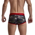thumbnail image 4 of JOCKMAIL 3PCS/Pack Mens Boxer Briefs Breathable Mesh Boxer Brief Stretch Camouflage Underwear, 4 of 12