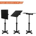 thumbnail image 3 of Bonnlo Classic Lectern Podium Stand, Height Adjustable Mobile Podium, Multi-Purpose Tabletop for Speech, Lecture, Church, Reading or Laptop Desk with Edge Stopper, Black, 3 of 9