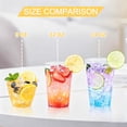 thumbnail image 3 of BYSNOW Clear Plastic Cups, Food-Grade Material, Cocktail Cups, 14oz, 100 Count, 3 of 10