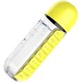 thumbnail image 5 of 20 oz Daily Medicine Storage Box and Water Bottle Combination,7-Day Water Bottle with Pill Organizer Case(Yellow), 5 of 5