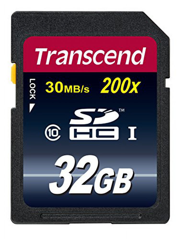 transcend 32gb sdhc class 10 flash memory card up to 30mb/s (ts32gsdhc10) - image 3 of 3