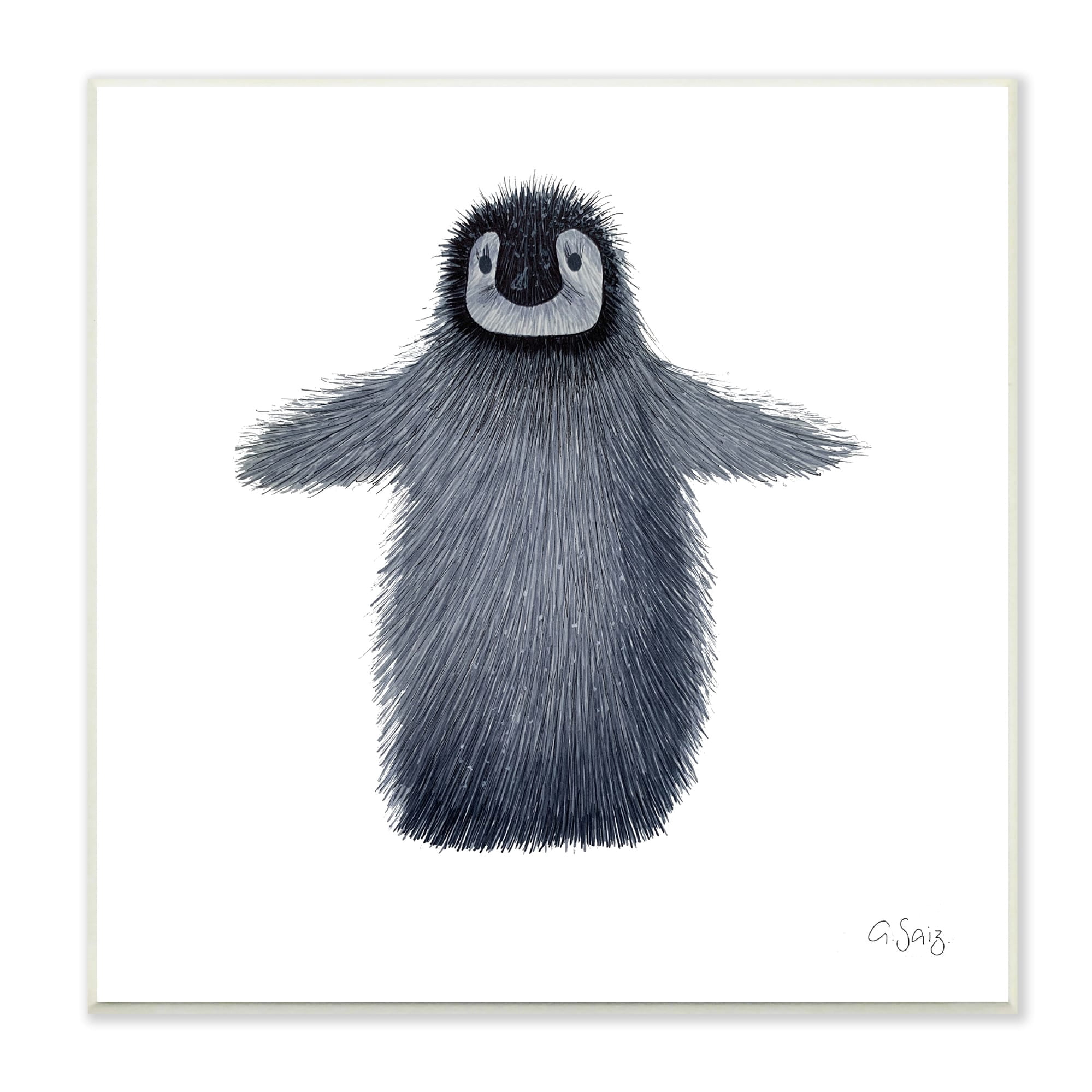 Stupell Industries Wandschild „Cute Pig“ – Baby Animal Aquarell Auf MDF, 10x15 Zoll, Fertig Zum Aufhängen