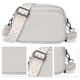 thumbnail image 1 of Bolso Bandolera Cuero Genuino para Mujer Hombro Fin Semana (gris Claro), 1 of 9