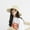 beige, variant on Summer Summer Hats for Women Beach Panama Hat Simple Girls Raffia Sun Hat Wide Brim Floppy Bucket Hat Femme Shade Hat