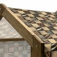 thumbnail image 4 of Savannah Pet House, Earthy Jeans Denim Inspired Patchwork in Giraffe and Zebra Design Art Print, Outdoor & Indoor Portable Dog Kennel with Pillow and Cover, 5 Sizes, Black and Brown, by Ambesonne, 4 of 4
