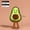 Avocado with legs, variant on Creative Vegetable Funny Expression Onion Ginger Garlic Fruit Plant Plush Keychain