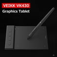 thumbnail image 5 of VEIKK VK430 Graphics Tablet Digital Drawing Tablet with 8192 Levels Pressure Sensitivity 5080LPI Resolution 4 Express Keys, 5 of 5