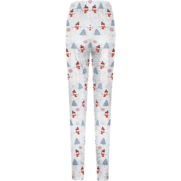 Women's Christmas Causal Exercise Yuga Loose Christmas Print Mid