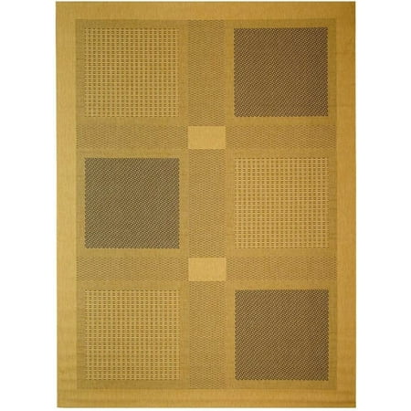 Courtyard Collection 8  x 11  Natural / Brown CY1928 Indoor/ Outdoor Waterproof Easy Cleaning Patio Backyard Mudroom Area Rug 100% Cotton [STAIN  WEATHER  & UV-]: Expertly machine-woven from enhanced synthetic durable fibers that are stain  weather  and UV- and have a non-shedding 0.25-inch thick pile [KID & PET-FRIENDLY]: Safe for everyday indoor or outdoor high foot traffic and areas more prone to life’s unpredictable messes from kid or pet activity [TRENDY STYLE]: Design works beautifully in any room  including the patio  deck  kitchen  backyard  dining room  mudroom  playroom  living room  or entryway [EASY MAINTENANCE & DURABLE]: Stress-free cleaning includes regular vacuuming  and rinsing with a garden hose with soapy water and air drying; When not in use for outdoors  we recommend storing away [TRUSTED BRAND]: SAFAVIEH has been a trusted brand and leader in home furnishings for over 100 years  using their expertise in crafting trendy high-quality designs; Begin your rug search with Safavieh and explore over 100 000 products today