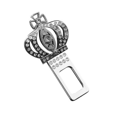 Njide Seat Belt Clips Rhinestones Compact Portable Comfortable Seat Belt Adjuster for Car Type6