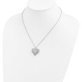 thumbnail image 3 of Sterling Silver Antiqued Cz To My Daughter 18In Heart Necklace Made In Thailand qsx437, 3 of 5