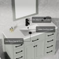 thumbnail image 4 of Eclife 48" Single Sink Resin Top Integrated Bathroom Vanity Sink Top with Single Hole Faucet, Pop Up Drain, 4 of 9