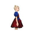 thumbnail image 4 of Girls Dress Red Blue Clown Check Heart Halloween Party Puff Sleeve Tulle 8 Years, 4 of 8