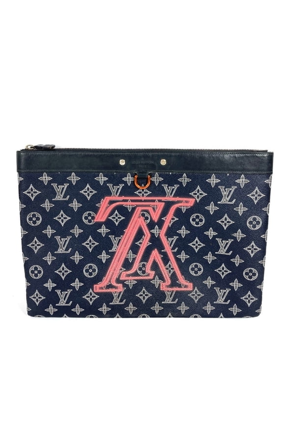 Pre-Owned LOUIS VUITTON M62905 Monogram Ink Upside Down Pochette Apollo Second Bag Handbag...