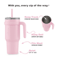 thumbnail image 3 of Reduce Cold1 40oz Tumbler with Handle, Stainless Steel, Blossom Pink, 3 of 12