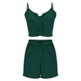 thumbnail image 5 of Womens 2 Piece Pajamas Set Sleeveless Tank and Boxer Short Spaghetti Tops Loungewear Out Going Wear, 5 of 6