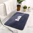 thumbnail image 4 of Ohufall Washable Microfiber Bathroom Rug Non Slip Super Absorbent Quick Dry Bath Mat For Shower Floor, 4 of 5