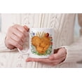 thumbnail image 7 of WIRESTER 11oz 325ml Ceramic Tea Cup Coffee Mug With Handgrip For Gift, Birthday, Anniversary, Christmas - Cochin Chicken Wild Flowers, 7 of 7